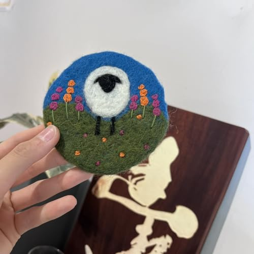 Sottobicchiere in feltro di lana di pecora, fatto a mano, per bevande calde e fredde, sottobicchiere per bevande, sottobicchiere, sottobicchiere, sottobicchiere, sottobicchiere, decorazione per casa e