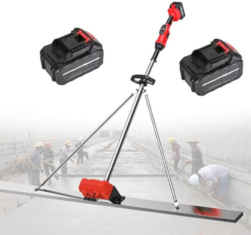 Estrich-Arbeitswerkzeug for Betonoberflächen, elektrisches kabelloses Estrich-Zementoberflächen-Nivellier-Stampferlineal mit 1,5 m/1,8 m Schaber(1.8m)