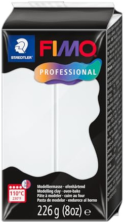 STAEDTLER 8042-0 ST, modelleringsmassa Fimo Prof 226 g vit, standard