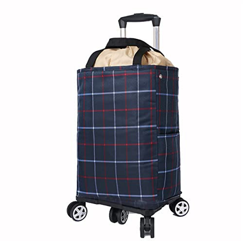 Leichter zusammenklappbarer Treppensteigwagen aus Aluminium mit 5 Rädern, 20 kg Kapazität, isolierte Kühltasche, einfacher Transport und Lagerung, Einkaufstrolley