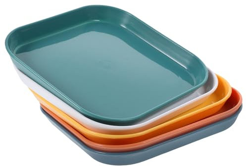 BESPORTBLE Unzerbrechliche Katzenteller 5 Stück Katzenfutternapf Flaches Design Haustierfütterung für Katzen