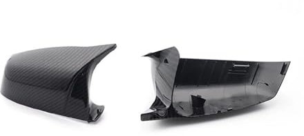 Auto Spiegelkappen Für E60 Für E61 Für E63 Für E64 Für F06 Für F07 Für F10 Für F11 Für F13 Carbon Faser Muster Schwarz Seite Flügel Rückspiegel Abdeckung Kappe SeitenspiegelAbdeckungen(Carbon Fiber Lo