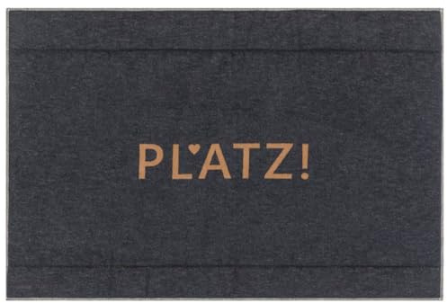 David Fussenegger Hundematte 'Platz!' 80 x 120 cm Anthrazit
