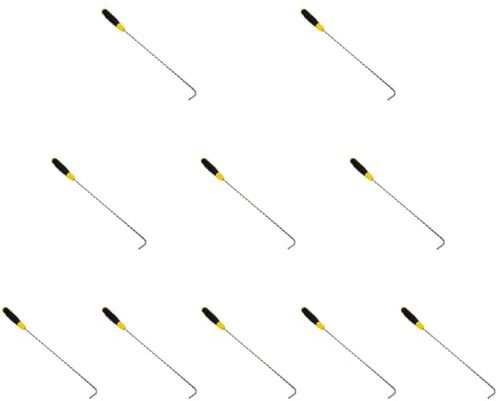 HOMSFOU 10pezzi Gancio Per Tapparelle Con Manico Gomma Resistente e Pratico Per Apertura e Chiusura Serrande Avvolgibili Supporta Coperture Di Pozzi e Porte Scorrevoli