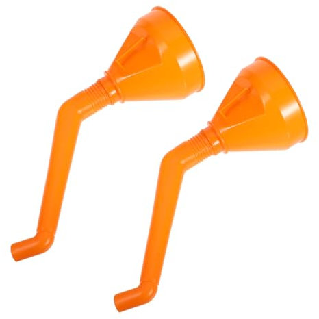 BESTYASH Imbuto Abs Per Auto e Moto, Set Da 2 Pezzi, Imbuto a Bocca Lunga Anti-perdita Per Olio e Carburante, Accessorio Pratico Per Rifornimento Sicuro e Versatile