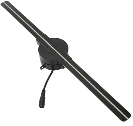 Ventilatore olografico 3D, ventilatore olografico LED, proiettore 3D WiFi da 16,5 pollici 2000x224 con 224 perle luminose a LED for la pubblicità di negozi aziendali Esposizione pubblicitaria del fest