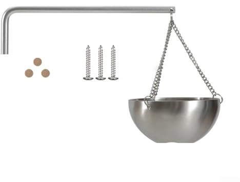 Vilgftyiet Bol d'aromathérapie en acier inoxydable avec bras oscillant réglable pour saunas traditionnels et infrarouges, construction en bois de cèdre, diffuseur de parfum mural