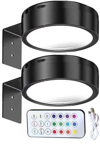 Kaxenig Luci per Cornici da Parete | 2 Pezzi Lampada per Dipinti con Caricabatterie USB,Luce con Telecomando Magnetico a 3 Colori per Sala, Corridoio, Studio, Cucina, Negozi e Ristoranti