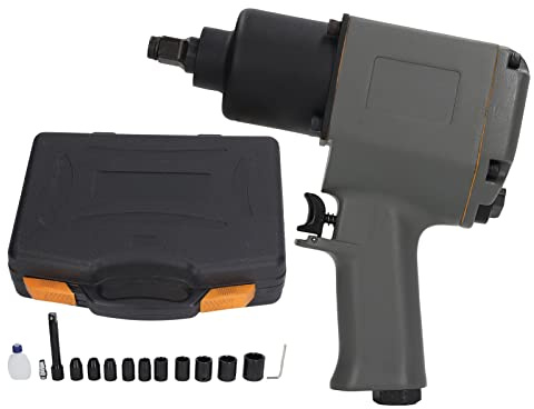 LIYJTK Air Impact Wrench Handheld High Speed Large Torsion Pneumatic Impact Wrench with Socket Set for Automobile Repair