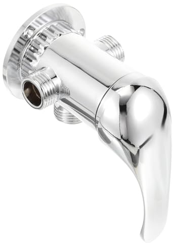 Veemoon 3-Way Shower Diverter Valve Bathroom Faucet Mixer Alloy Cold Hot Water Splitter Connector for Home Bathtub Shower Conversion