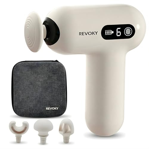 Mini Massage Gun, Deep Tissue Massager-6 Speed Levels, 4 Heads, PortableType-C Fast Charging, Ultra-Quiet 40dB Percussion Therapy, Muscle Recovery & Pain Relief Handheld Device