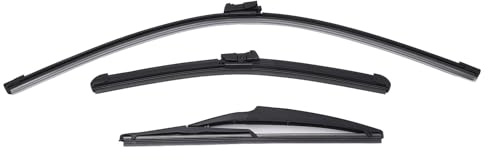 3Piece Front Rear Wiper Blades Set Windshield Windscreen Tailgate Window Brushes Car Parts For Fiat For 500 500C 500L 2009-2023 Wiper Blade Rear