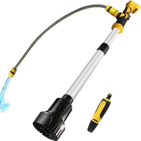 Cordless Stick Water Transfer Pump Compatible with Dewalt 20V, 3600 L/h Flow Capacity, Portable Water Pump with 3/4 Hose Connector 1/2 Water Outlet for Pool Garden Pond RV Boat Draining