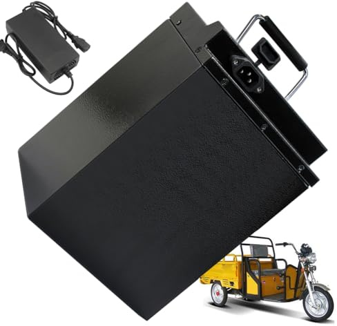 FREEDOH Batería para Motocicleta de 48V, 60V y 72V, batería de Litio de 15Ah, 20Ah, 25Ah, 35Ah, 45Ah, 55Ah y 65Ah con Cargador.,60v35ah