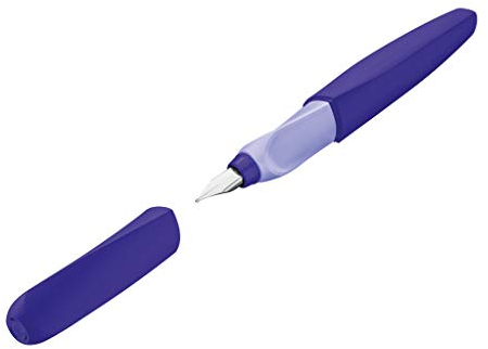 Pelikan 811354 Füllfederhalter blau Cartridge Filling System, 1 Stück, Füllfederhalter (blau, Cartridge Filling System, Violett, Stahl, mittel, Deutschland)