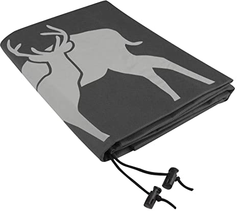 Windhager Winter-Deko-Vlieshaube Protect XXL, Kälteschutz, Frostschutz für Pflanzen, Wintervlies, Gartenvlies, Abdeckvlies, 1,4 x 2 m, Hirsch-Motiv, Anthrazit