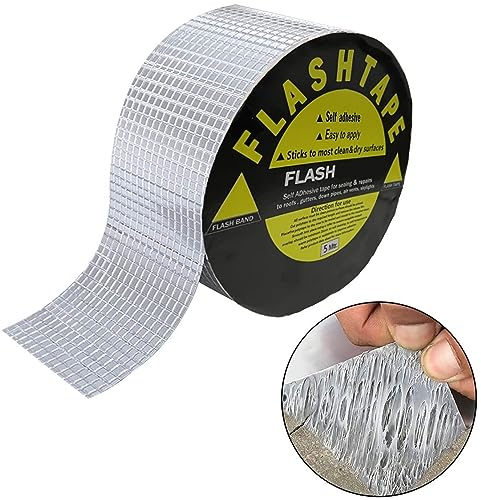 2012 Nastro butilico impermeabile autoadesivo, Nastro sigillante autoadesivo in alluminio butilico - Nastro in alluminio super resistente per perdite o crepe (Nastro butilico)