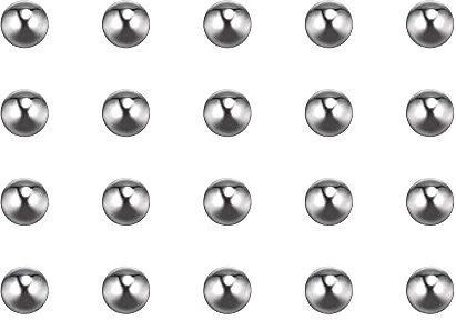 sourcing map 200pcs 4mm 201 Stainless Steel Bearing Balls G200 Precision