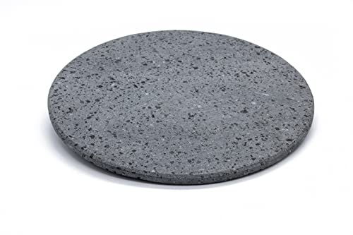 PIETRA LAVICA ETNEA PER PIZZA TONDA 31,5 cm diametro | PIASTRA REFRATTARIA PER FORNO compatibile con forno: SPICE CALIENTE - ARIETE 909 - OPTIMA HAPPY HOUR spessore 1cm