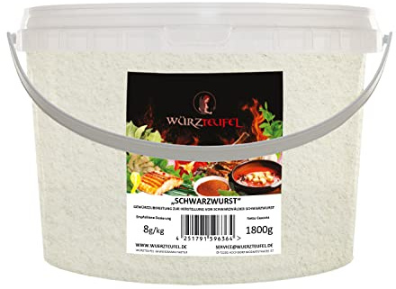 Schwarzwurst - Gewürz, original Scharzwälder Blutwurst - Gewürz ohne Zusatzstoffe. PE - Eimer 1800g (1,8 KG)