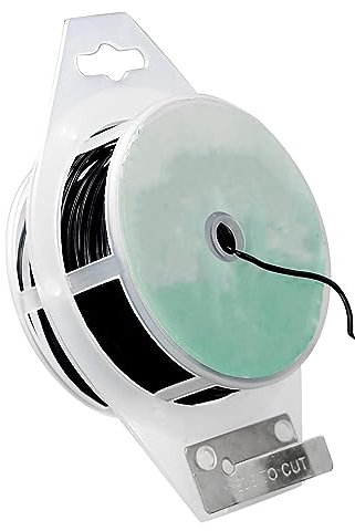 MAOQYE Fascette da giardino nere da 100 m, filo da giardino rivestito in plastica con taglierina, fascette morbide per supporto piante rampicanti