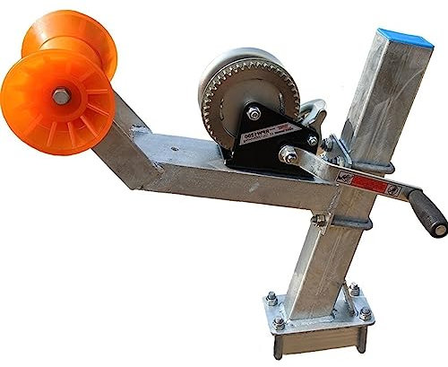 Support de treuil de remorque de Bateau for Bateaux à Moteur, Bateaux de pêche et Hors-Bord KIRANDIE (Color : No.2 1200 LB Winch+Frame)