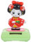 VILLCASE Wackelblume Solar, Auto Wackelfigur, Solar Tanzende Kimono-Puppe, Kunststoff Solarbetriebene Wackelblume für Auto Oder Büro, Flexible und Lustig, 10cm Hoch