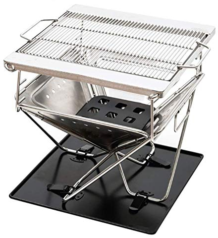RajoNN Barbecue-Grill, tragbarer Grill, Holzkohlegrill, Räuchergrill für Kochen im Freien, Camping, Wandern, Picknicks