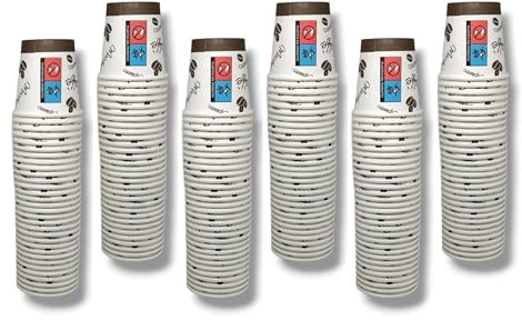 Terryshop74 Lot de 300 verres à café bio dégradables 66 ml en carton résistant aux boissons chaudes et froides (300 verres)