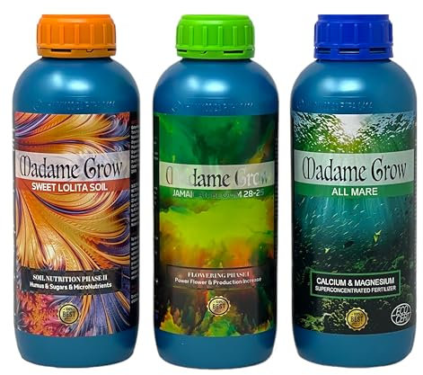 Madame Grow - Concime Naturale per Crescita e Fioritura - Formula Concentrata per Diverse Varietà di Semi - 3 x 1 L