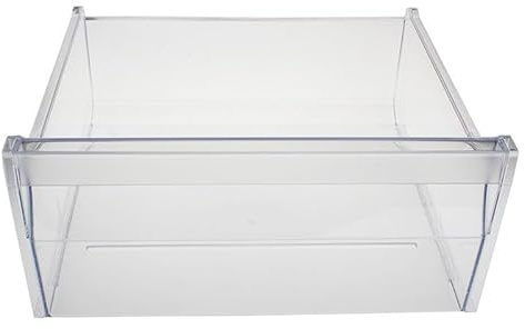 Bac à legumes d'origine (43,8 x 39,4 x 19,6 cm) pour réfrigérateur, congélateur Whirlpool, Bauknecht, IKEA, Ignis, Smeg, Laden - 481010596931