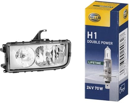 Halogen-Hauptscheinwerfer - für u.a. Mercedes-Benz Axor II - ECE - für Rechtsverkehr - links & Halogen-Glühlampe - H1 - Heavy Duty Expert Longer lifetime