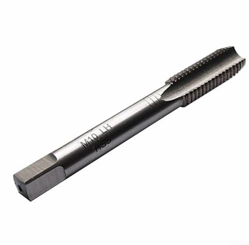 Taraud métrique gauche pour filetage d'outils de travail des métaux, M10 x 1 0 mm, pas de 10 mm x 1 mm, matériau