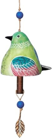 Begchy Vogelglocke, Gartendekoration, rustikales , Anhänger, Metallrohr, Glocke, Türglocke, Anhänger, Festival-Geschenk E