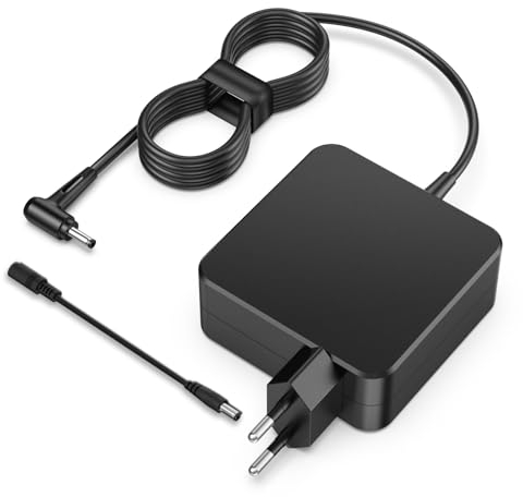 45W Caricatore Portatile Alimentatore Compatibile con Asus 14 15 S14 S15 X540S X540LA X541N X553M X556U TP301UA Zenbook UX310 UX330 UX305 UX430U AD2066020 Notebook Caricabatteria 4.0 x 1.35mm