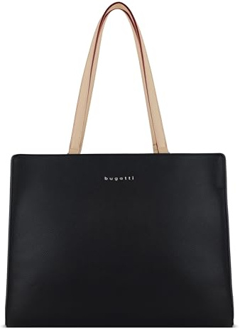 bugatti Ella Business System Bag - elegante Aktentasche mit 13-Zoll-Laptopfach in Schwarz