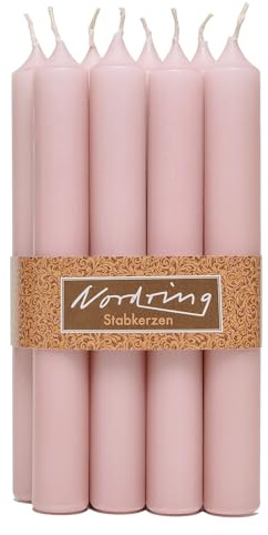 Nordring 8 Stabkerzen 2,2 x 18 cm malve