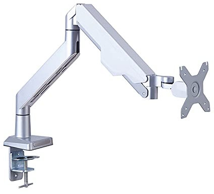 Support de Moniteur TV Universel, Bras de Moniteur inclinable et pivotant réglable en Hauteur, Supports de Moniteur ergonomiques adaptés aux écrans Plats et incurvés de 17 à 32 Pouces, VESA