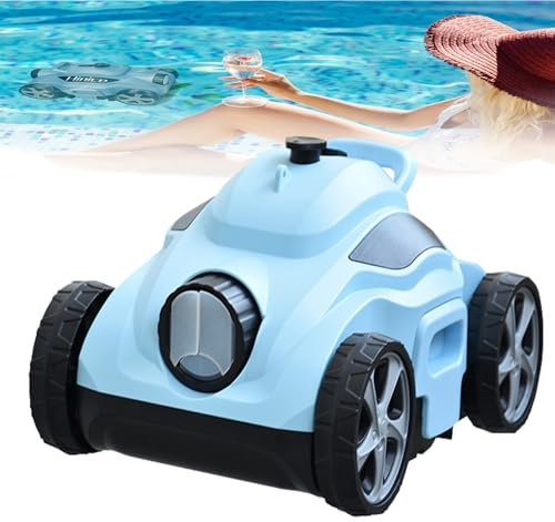 Robotic Pool Cleaner,Running Time 110 Minutes,Maximum Cleaning Area 100 Square Meters,Maximum Diving 2 Meters,5800mah Battery,Route Planning,Suitable for Above-Ground and Underground Pools