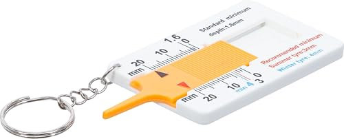 Bgs DIY 80726 | Misuratore di profondità del Profilo | con Portachiavi | 0-20 mm