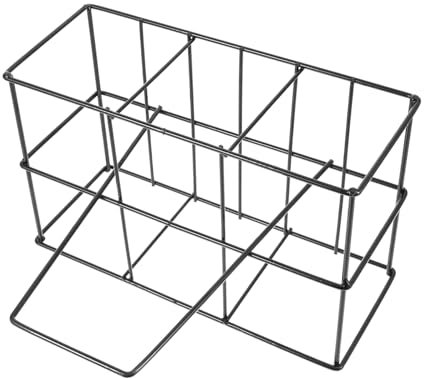 Amosfun Étagère à Bouteilles Forgé Porte-Bouteilles Et Lait 6 Compartiments Robuste Imperméable Anti-âge Cuisine Et Bar