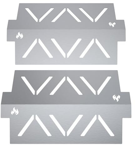 teileplus24 RE-2 Hitzereflektoren Gasgrill aus Edelstahl kompatibel mit Weber Spirit 300er 2013- | erhöht die Hitze | verringert den Gasverbrauch | gleichmäßige Wärmeverteilung