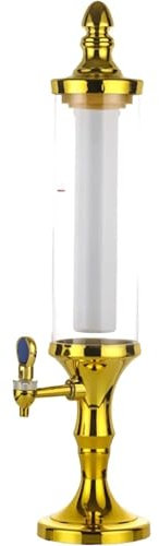 Dispensador de Bebidas con Grifo de Tubo de Hielo y Luces, dispensador de Agua, for jugos, cócteles, Limonada y Fiestas de Bar, Buffet en casa, KTV, dispensador de Cerveza de Mesa(2L)