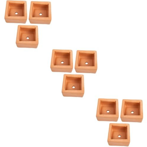 UPKOCH 3 Series Macetas De Roja Suculentas Macetas Cuadradas Decorativas Y Oficina Jardinería Interiores 3 Piezas*3