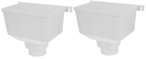 Gatuida Lot De 2 Tuyaux De Drainage En Pvc Inverseur De Descente Pour De Pluie Crépine De Descente Inverseur D'Eau Pour Tuyau De Descente Inverseur De Bec De Pluie