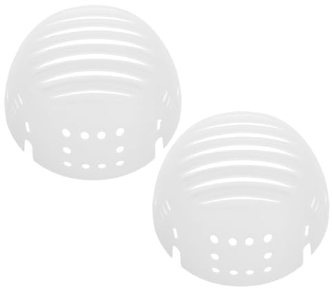 FELTECHELECTR 2pcs White Safety Bump Cap Insert with Adjustable Fit Protective Hat Liner Replacement for Baseball Caps Hard Hat Inserts Cushion for Head Protection