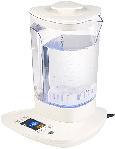 Rosenstein & Söhne Wasserionisator: Wasserstoff-Ionisator für Trinkwasser, LCD-Display, 1,5 l (Wasserionisierer, Ionisator Wasser, pH)