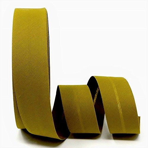 Byetsa Pickle grün 30 mm Polycotton Schrägband auf einer 25 m Rolle