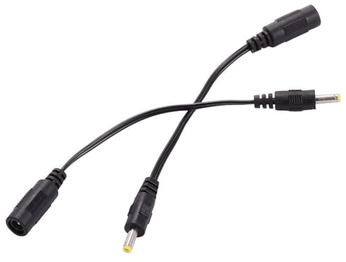 COLM 2pcs DC Plug Tips Female Connectors to Male Jack 5.5mm x 2.1mm Female to 4.0mm x 1.7mm Male AC DC Power Connector Adapter Laptop 4.0mmx1.7mm for 4.0mm Power Supply PSP 2 3 4