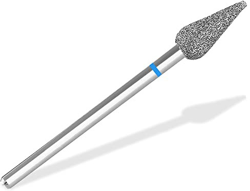 Diamantschleifer Fräser Nagelschleifer Bit mit mittlerer Körnung | Nagelfräser mit hochwertiger Diamantbeschichtung für Arbeiten an Hornhaut, Gel, Acryl, Naturnagel, Verhornungen